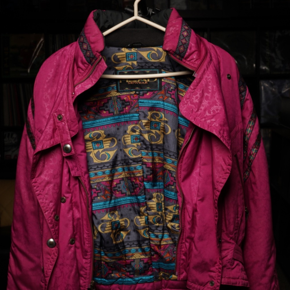 80s 90s Retro Ski Puffer Jacket